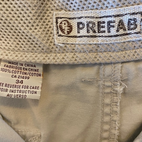 Prefab Cargo Shorts  Beige Mens 34 - Picture 11 of 14